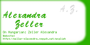 alexandra zeller business card